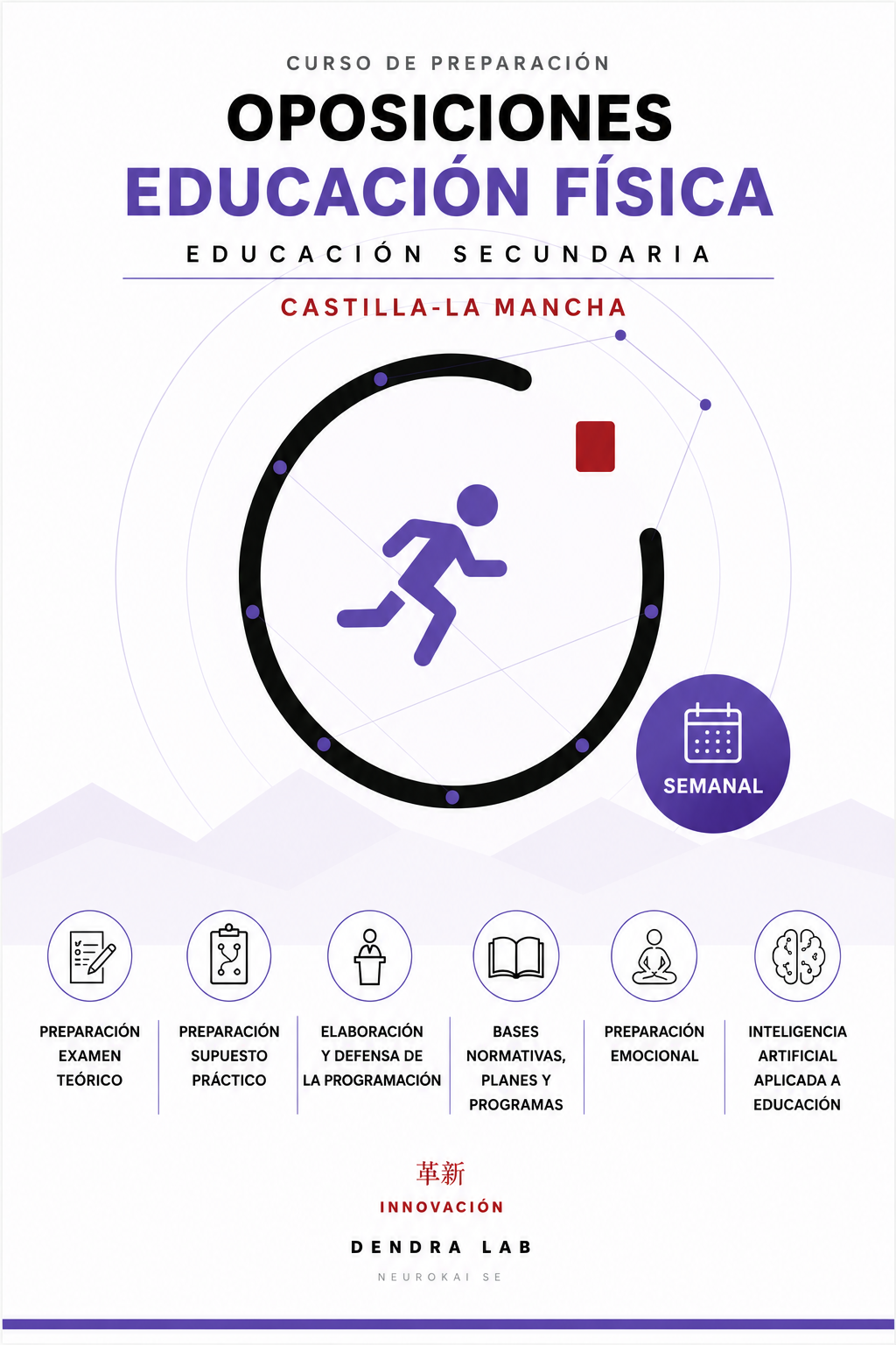 Curso Semanal Oposiciones Educación Física Secundaria Castilla La Mancha 26/27